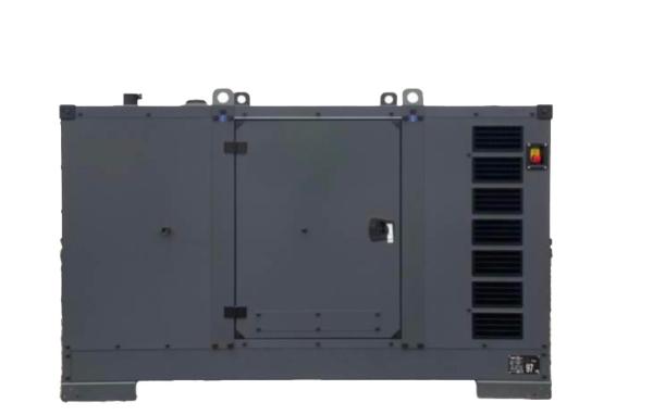 AKSA Iveco NEF 110 generator – side view in soundproof enclosure